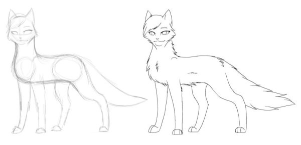 Коты Воители срисовать