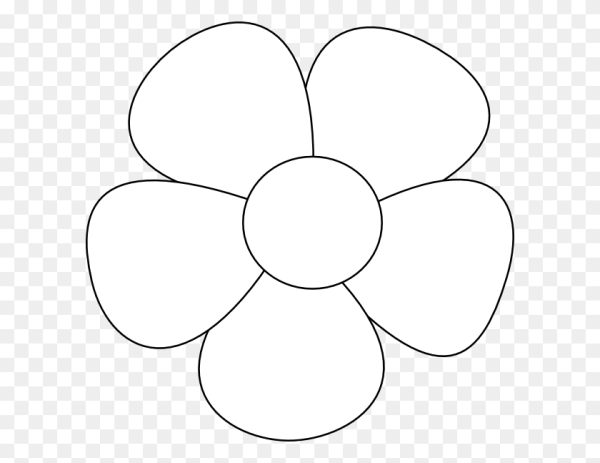 Трафареты цветов для детей