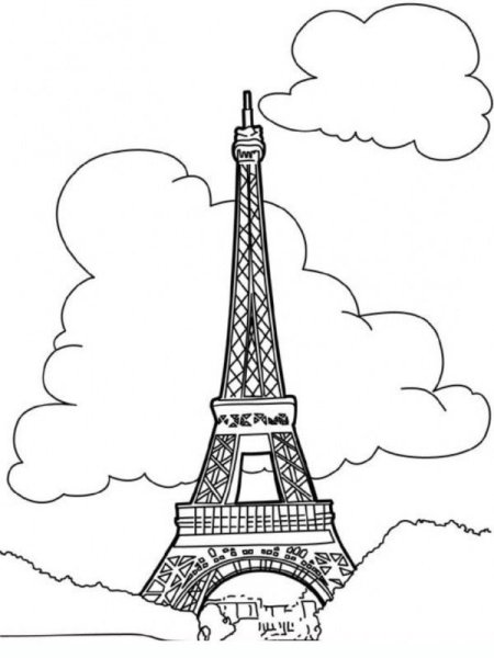 Эльфивая башня карандашом