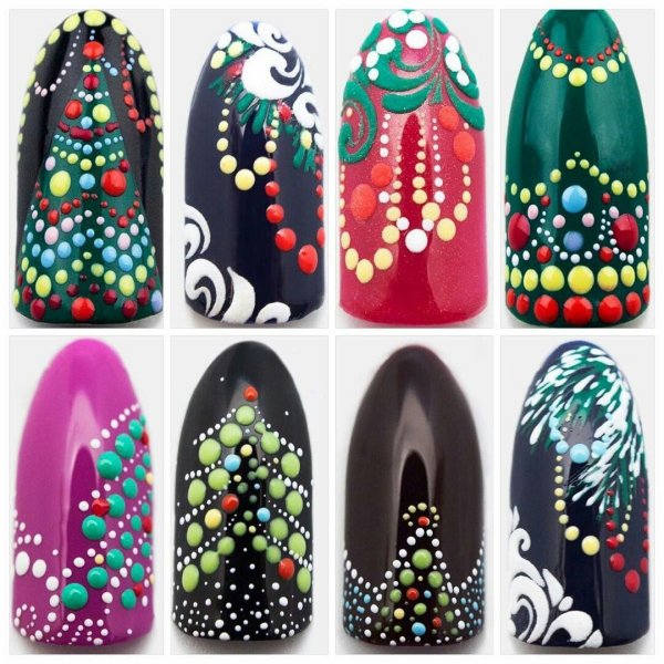 Маникюр с оленем