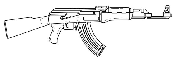 Рисунок автомата АК-47