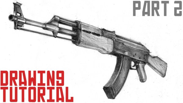 Трафарет АК 47