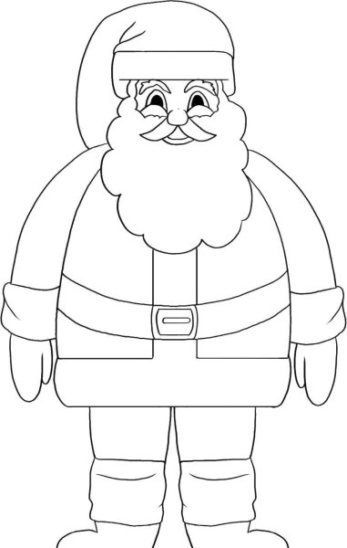 Рисовать Деда Мороза