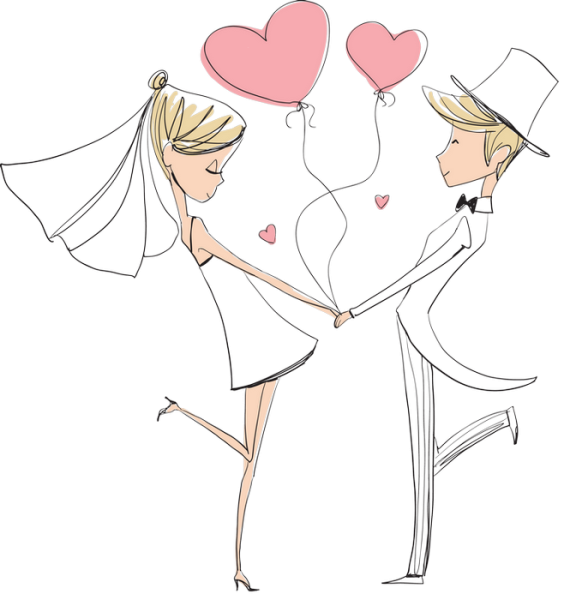 Свадебные рисунки для срисовки