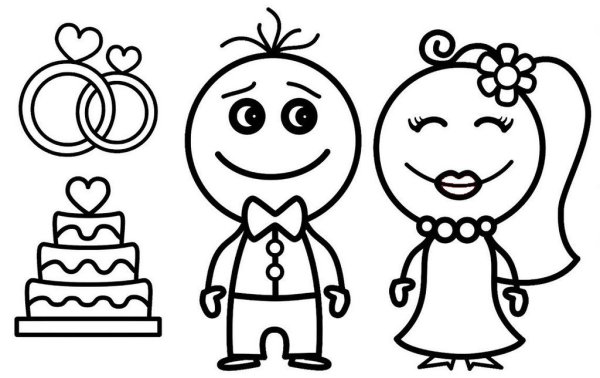 Рисунок на юбилей свадьбы