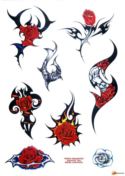 Орнамент в виде цветов