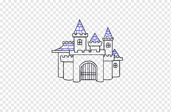 Раскраска замок