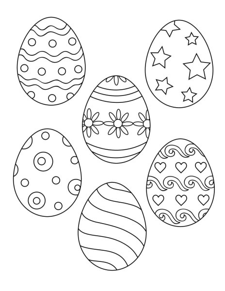 Узор на яйцах на Пасху легкие