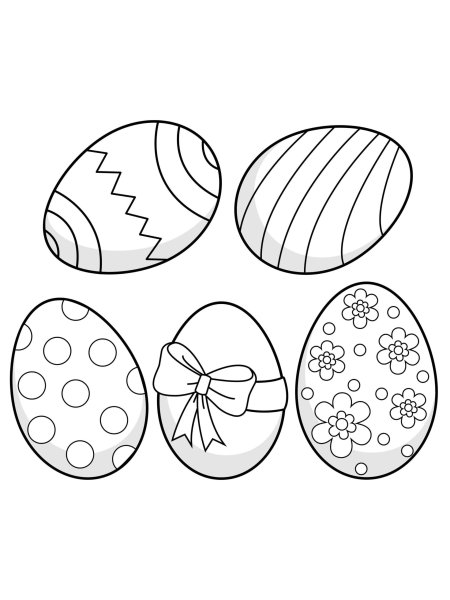 Яйцо раскраска для детей