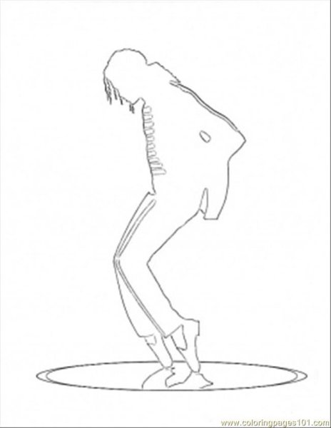 Раскраски Майкл Джексон в полный рост