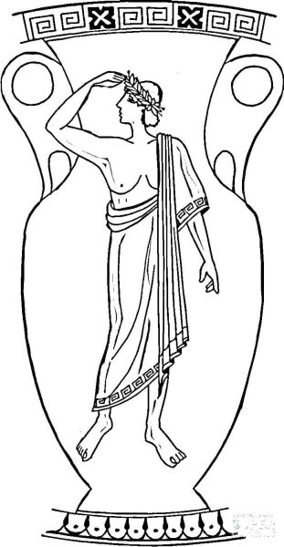 Греческая вазопись раскраска