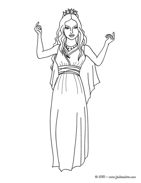 Одежда древней Греции раскраска для детей