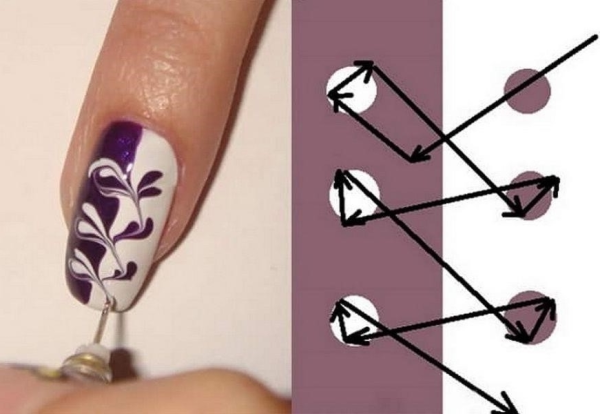 Узоры для ногтей легкие