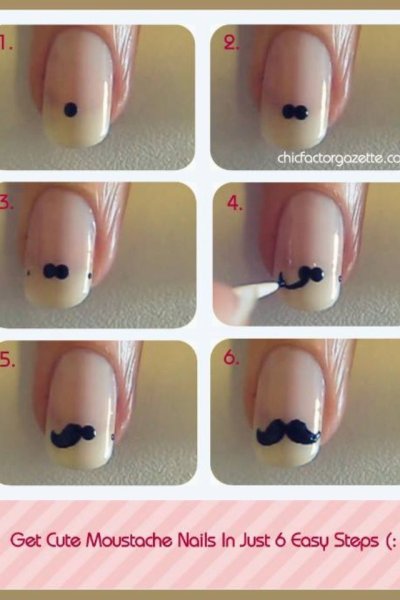 Рисунок на ногти простой и красивый