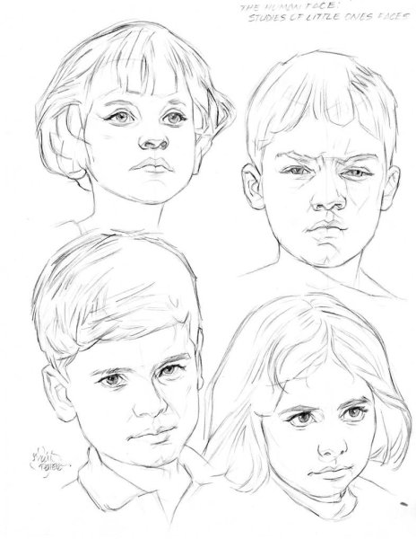 Рисунок мальчика карандашом