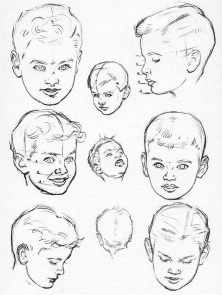 Портрет мальчика цветными карандашами