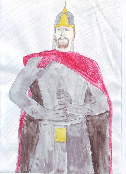 Александр Ярославич Невский рисунок