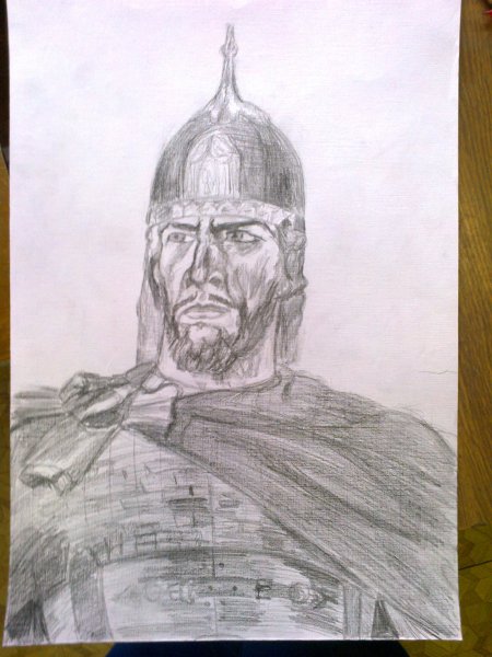 Александр Невский рисунок