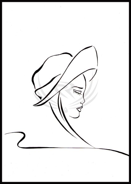 Рисунки женщин легкие