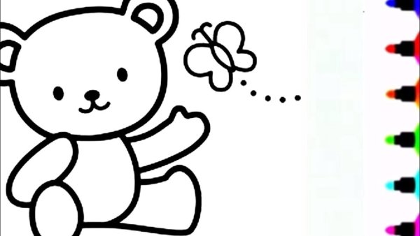 Мишка рисунок карандашом