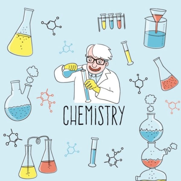 Приборы для химических лабораторий вектор