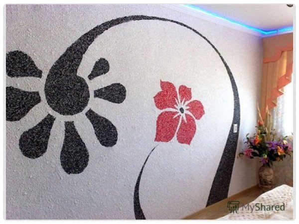 Панно из жидких обоев