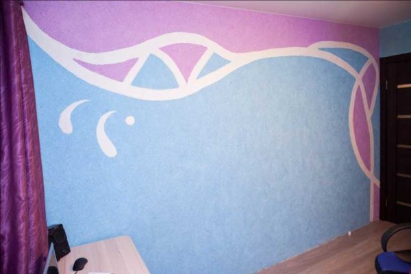 Декор жидкими обоями