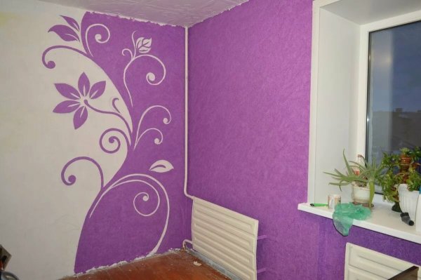 Красивые рисунки жидкими обоями