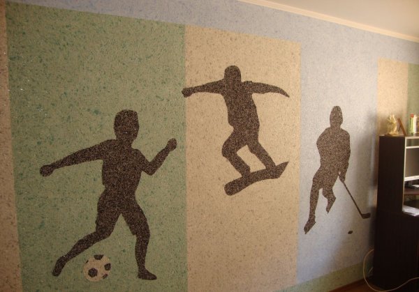 Рисунки из жидких обоев