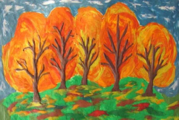 Декоративное рисование пейзажа