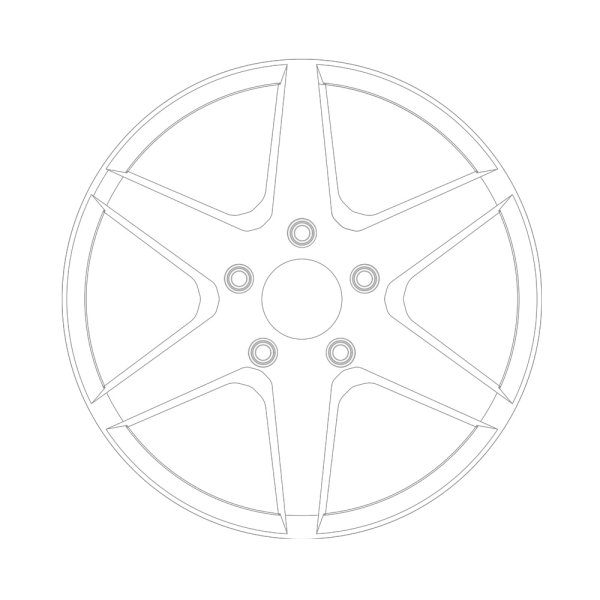 Литой диск нарисованный