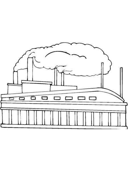 Завод раскраска