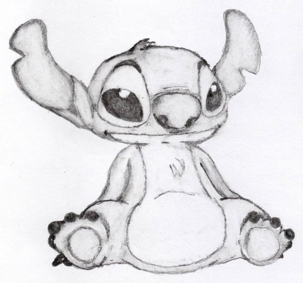 Юна и Стич арт