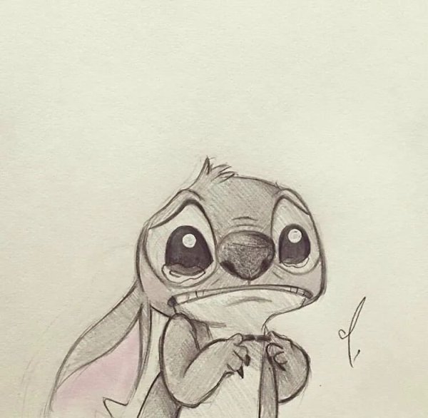 Стич рисунок легкий