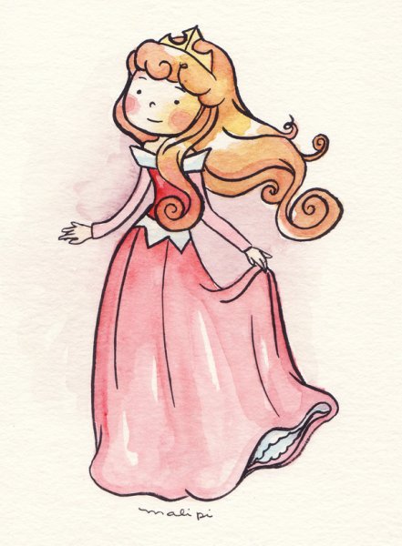 Детские рисунки принцесс