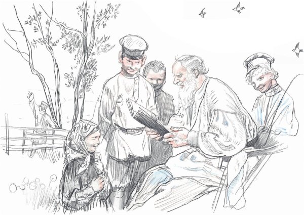 Лев толстой портрет