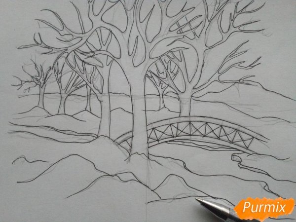 Аллея в перспективе