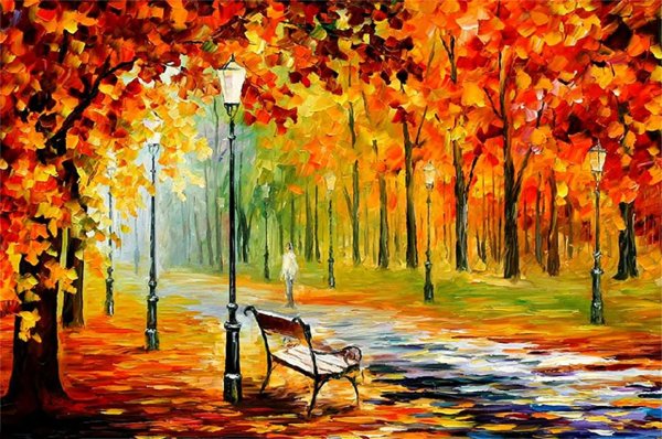 Эскиз осеннего пейзажа