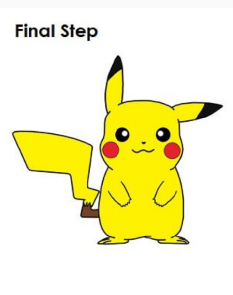 Пикачу для срисовки легко