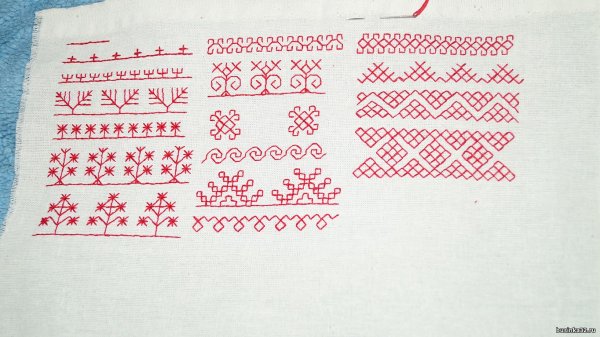 Русская народная вышивка легкая