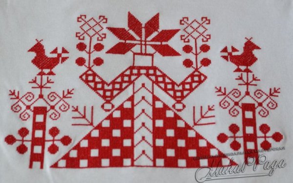 Эскиз вышивки полотенца