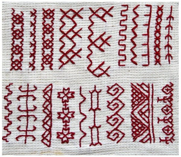 Русская народная вышивка легкая