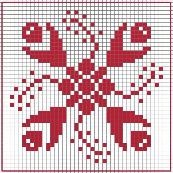 Украинский народный национальный рушник орнамент