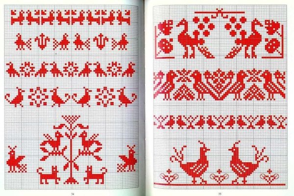 Эскиз вышитого полотенца