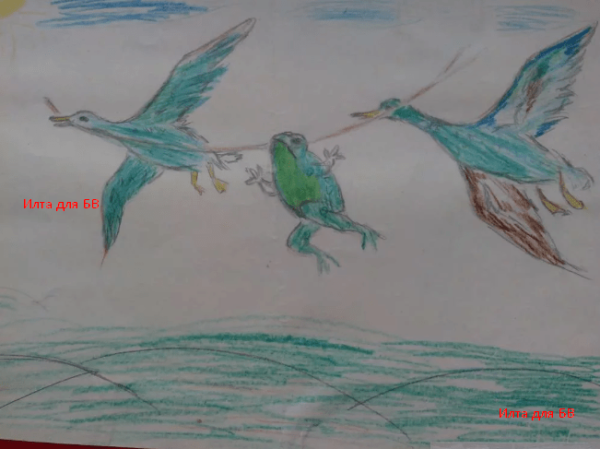 Иллюстрация к сказке лягушка путешественница 2 класс