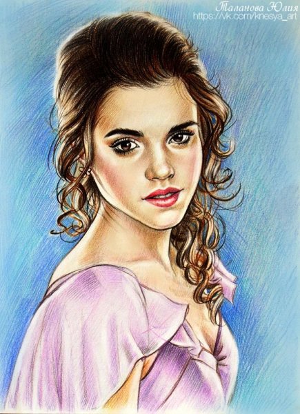 Гермиона Грейнджер рисунок карандашом