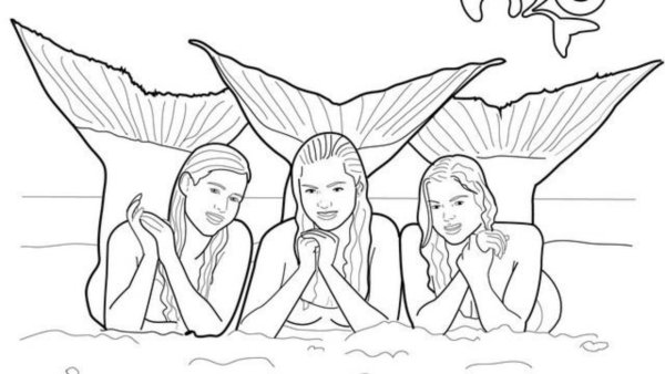 Раскраска h2o просто Добавь воды