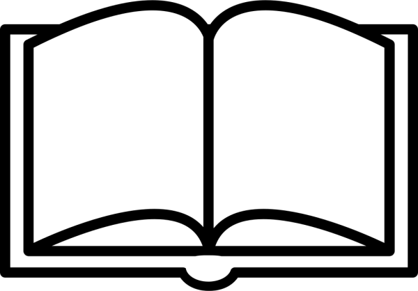 Рисунок раскрытой книги