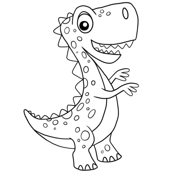 Динозаврик для рисования