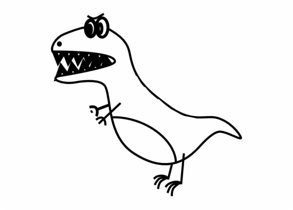 Легкие тату динозавров